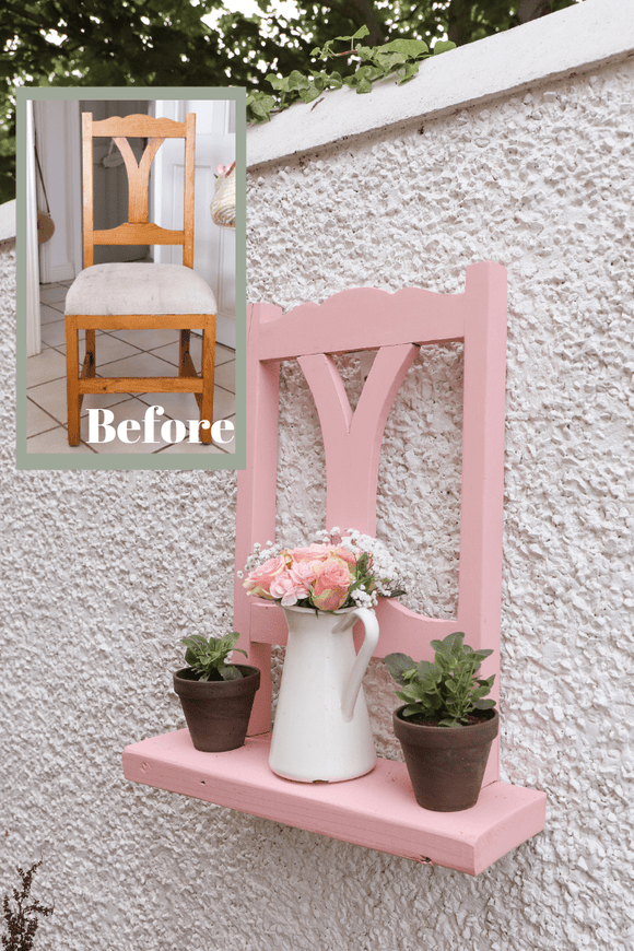 Garden Chair Planter DIY by Dainty Dress Diaries